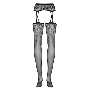 Garter Strümpfen S206 Schwarz von Obsessive