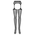 Garter Strümpfen S207 Schwarz von Obsessive