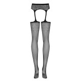 Garter Strümpfen S207 Schwarz von Obsessive | Fesselliebe.de
