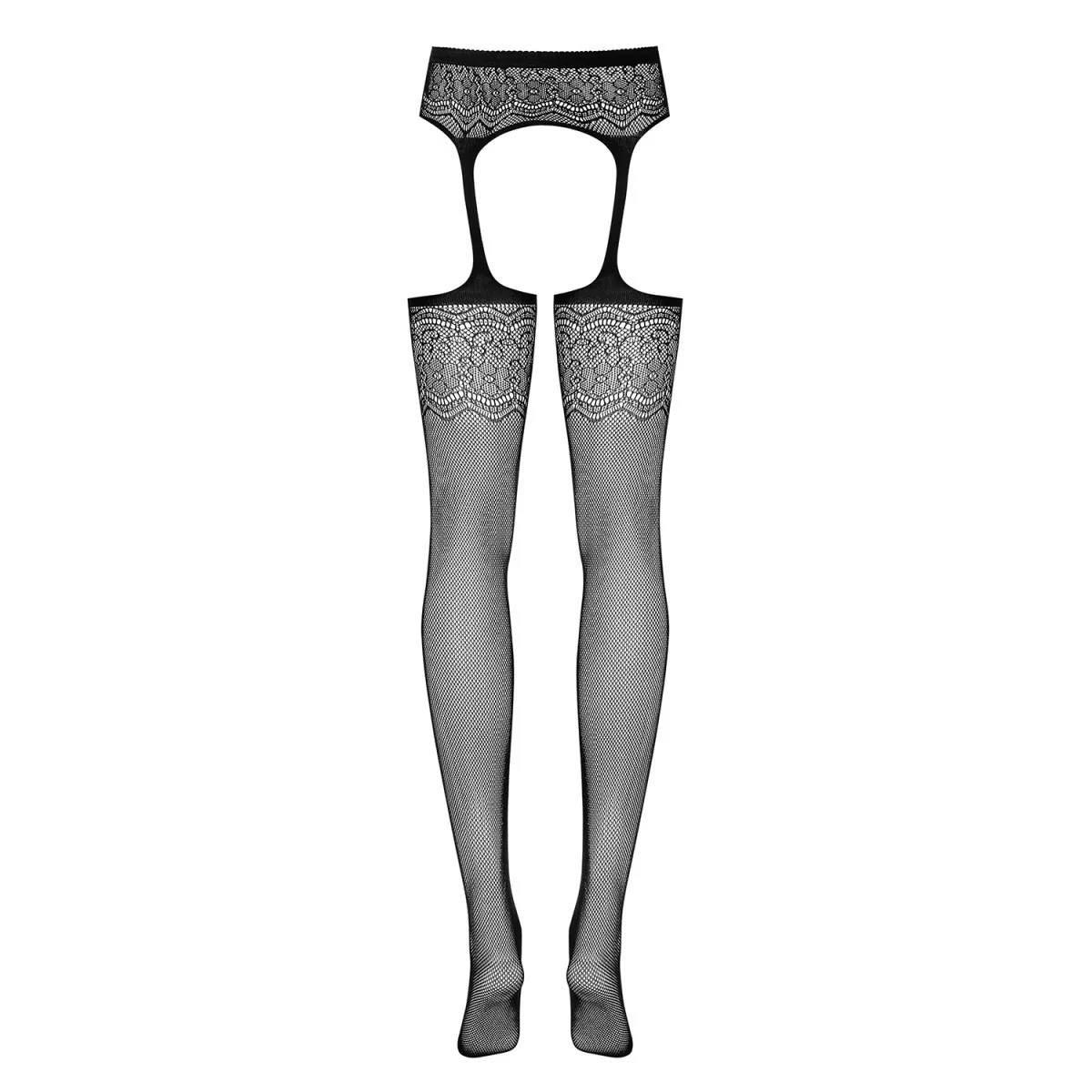 Garter Strümpfen S207 Schwarz von Obsessive | Fesselliebe.de