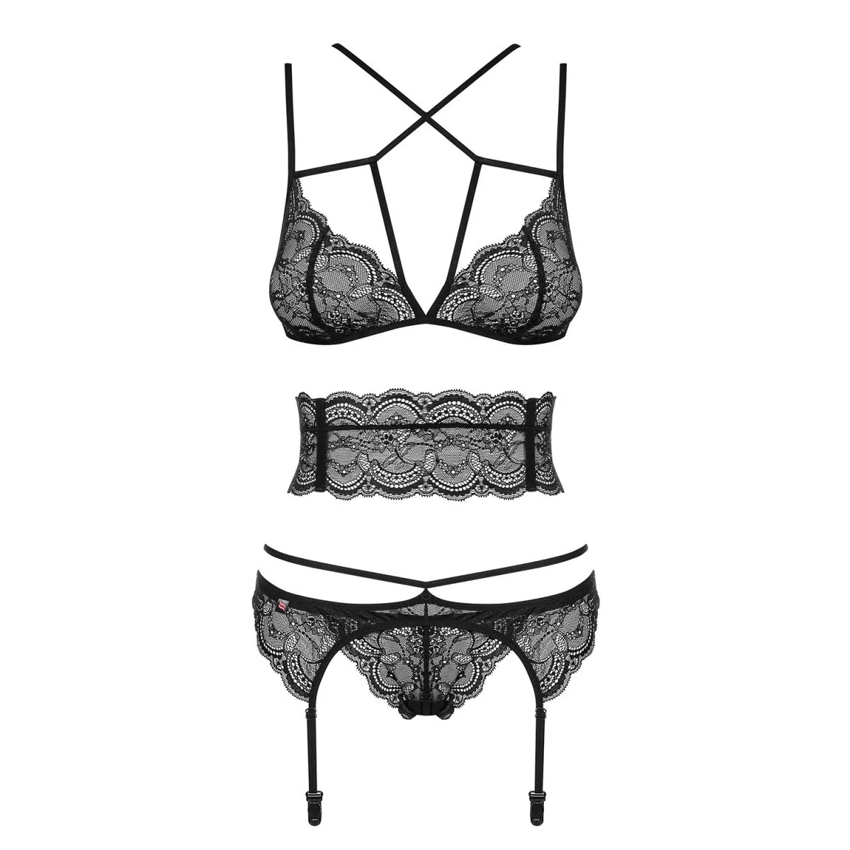 Frivolla 4er Set schwarz von Obsessive kaufen | Fesselliebe