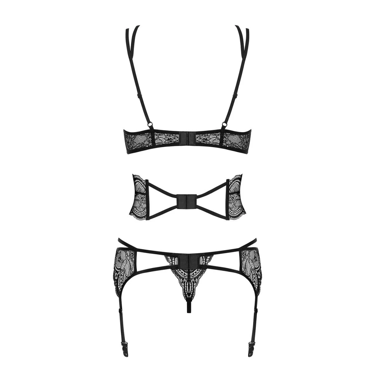 Frivolla 4er Set schwarz von Obsessive kaufen | Fesselliebe