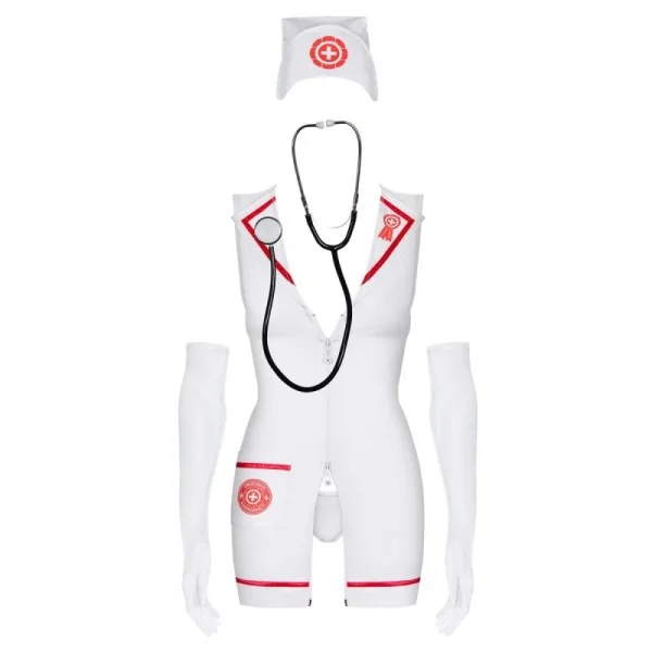 Emergency Kleid + Stethoscoweiß von Obsessive kaufen | Fesselliebe