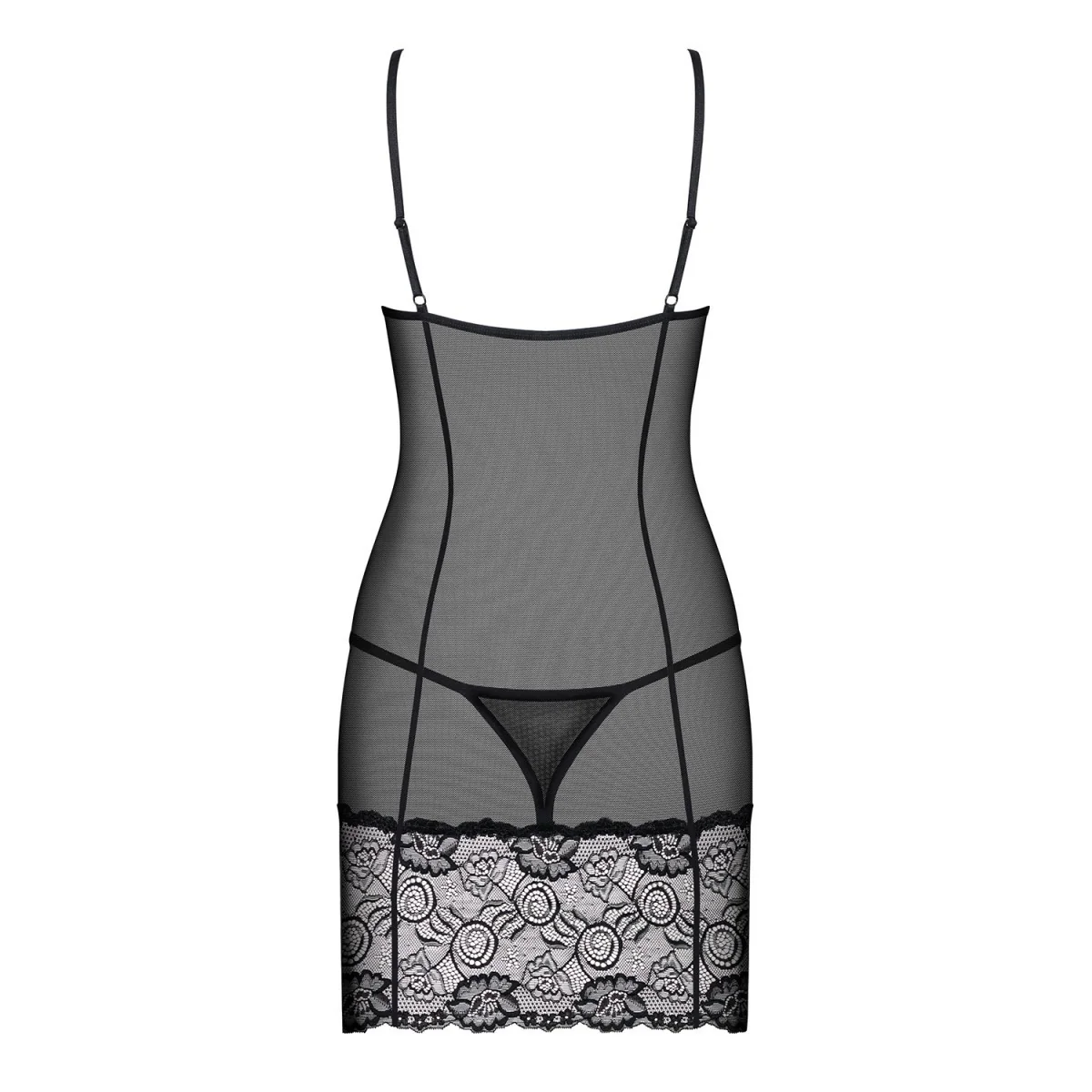 Alluria Chemise & Tanga schwarz von Obsessive kaufen | Fesselliebe