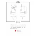 Alluria Chemise & Tanga Schwarz von Obsessive