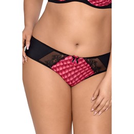 Plus Size Panty Pink-Schwarz V-8463 von Axami Size Plus | Fesselliebe.de