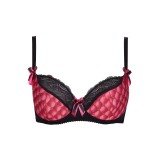 Plus Size BH Pink-Schwarz V-8461 von Axami Size Plus | Fesselliebe.de