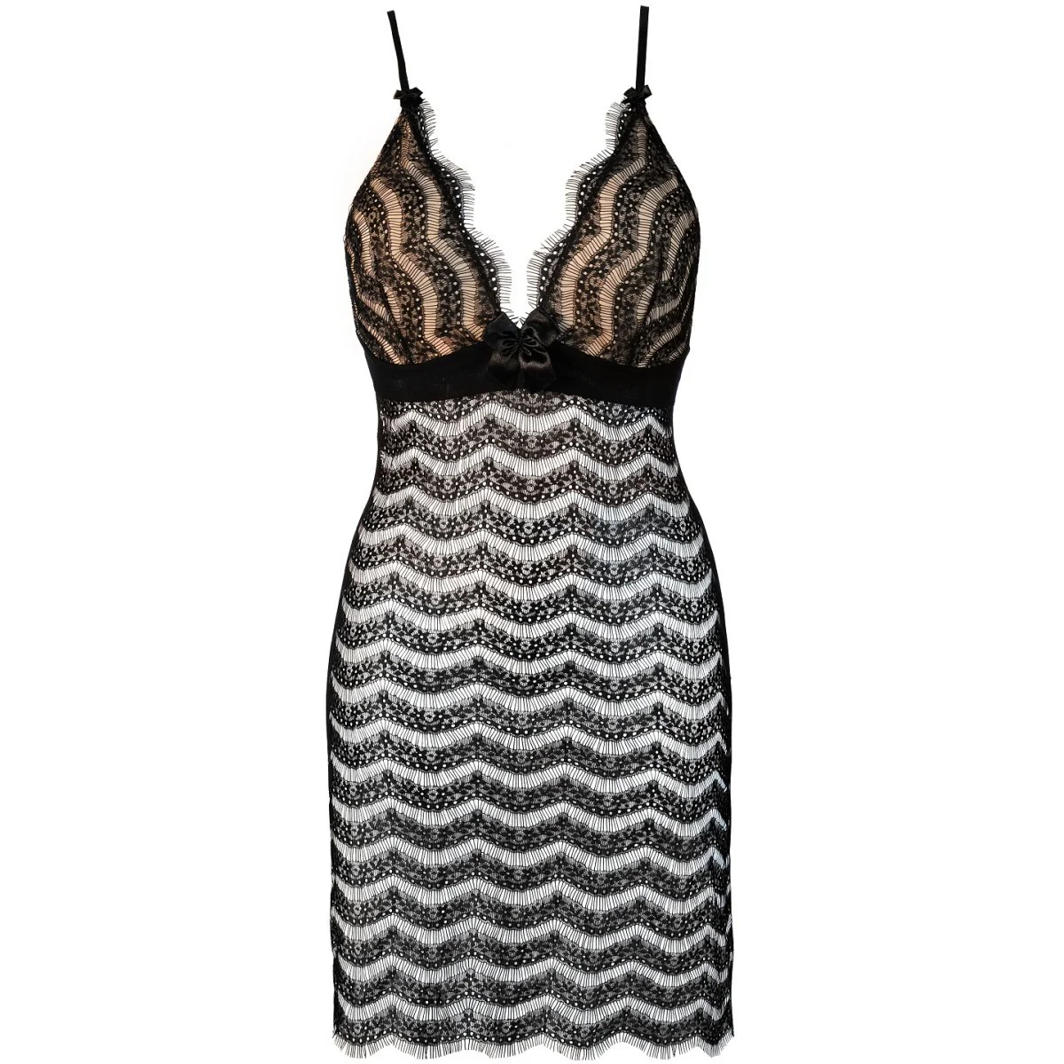 Babydoll & String schwarz V-9579 von Axami kaufen | Fesselliebe