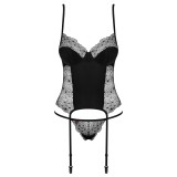 Sharlotte Korsett & Tanga Schwarz von Obsessive | Fesselliebe.de