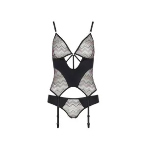 Lagerta Korsett & Tanga Schwarz von Casmir