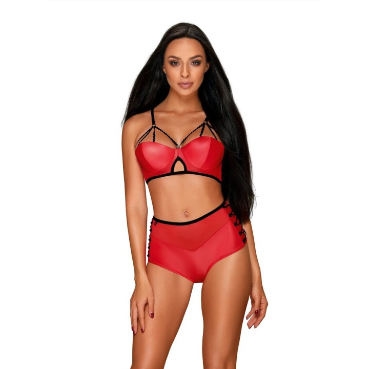 Leatheria 2er Set Rot von Obsessive | Fesselliebe.de