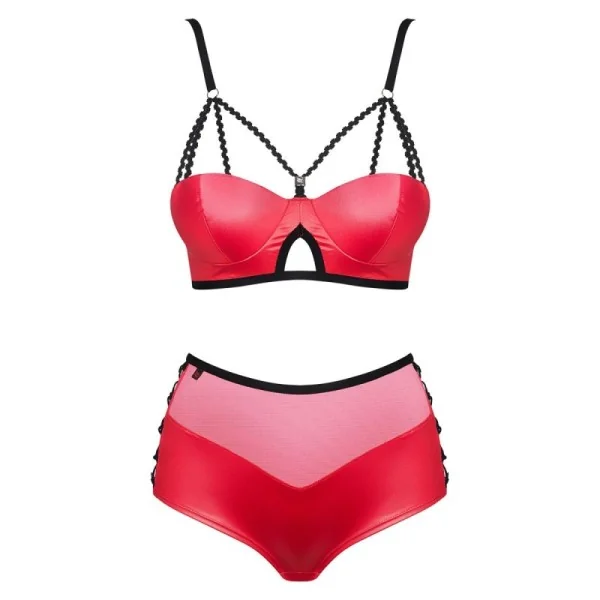 Leatheria 2er Set rot von Obsessive kaufen | Fesselliebe