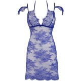 Babydoll & String Blau V-9609 von Axami | Fesselliebe.de