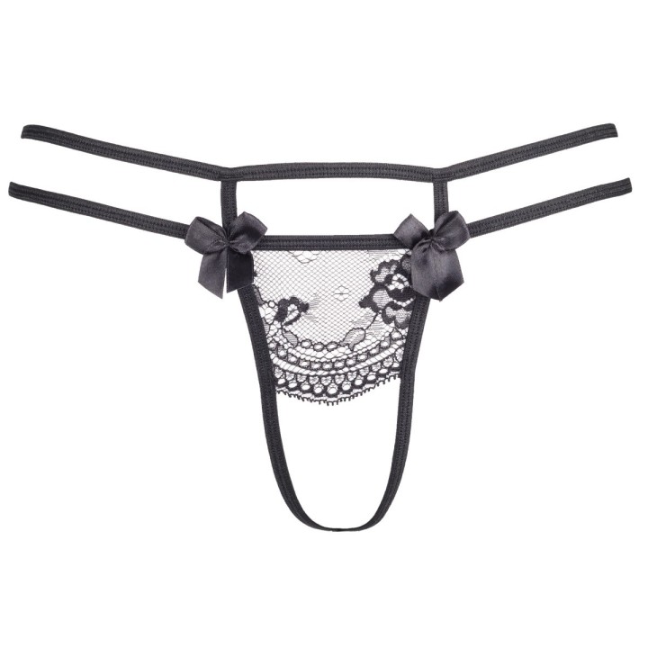 Plus Size String Schwarz V-8698 von Axami Size Plus | Fesselliebe.de