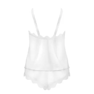 Prima Neve Top & Panty Weiss von Obsessive