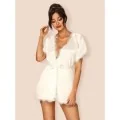 Prima Neve Peignoir Weiss von Obsessive