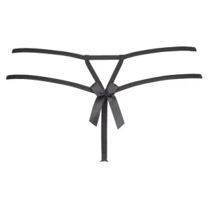 Plus Size String Schwarz V-8738 von Axami Size Plus