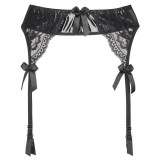 Plus Size Strumpfgürtel Schwarz V-8732 von Axami Size Plus | Fesselliebe.de