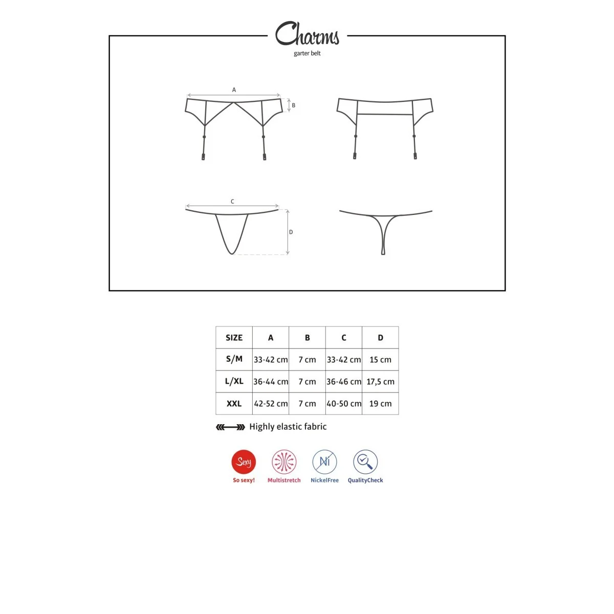 Charms Strumpfgürtel & Tanga von Obsessive kaufen | Fesselliebe