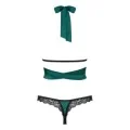 Sensuelia Top & Tanga Grün von Obsessive