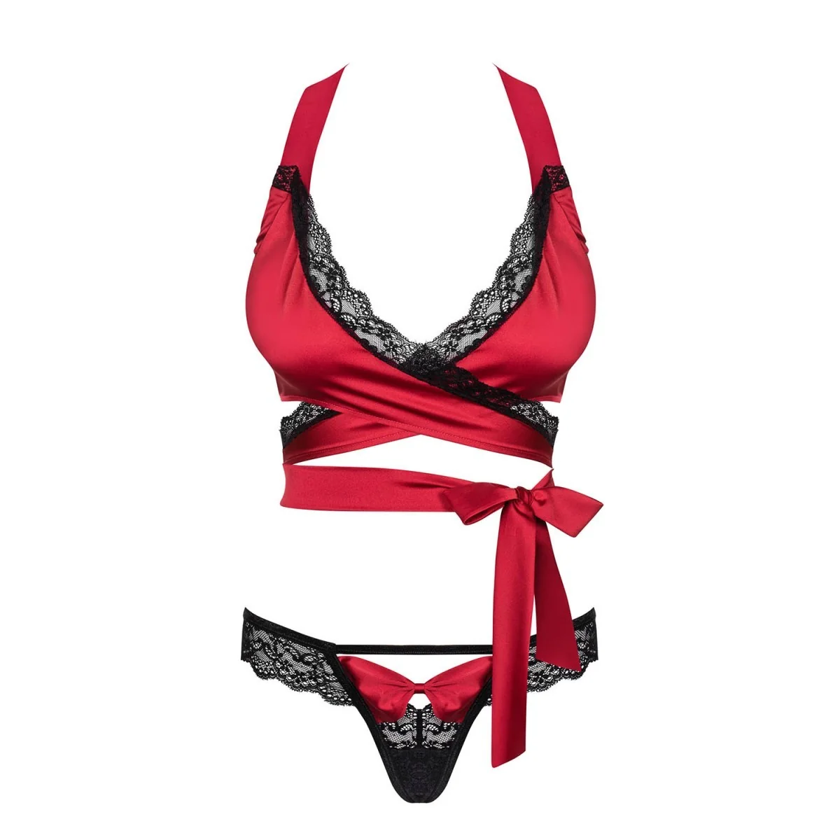 Sensuelia Top & Tanga rot von Obsessive kaufen | Fesselliebe