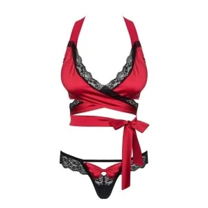 Sensuelia Top & Tanga Rot von Obsessive