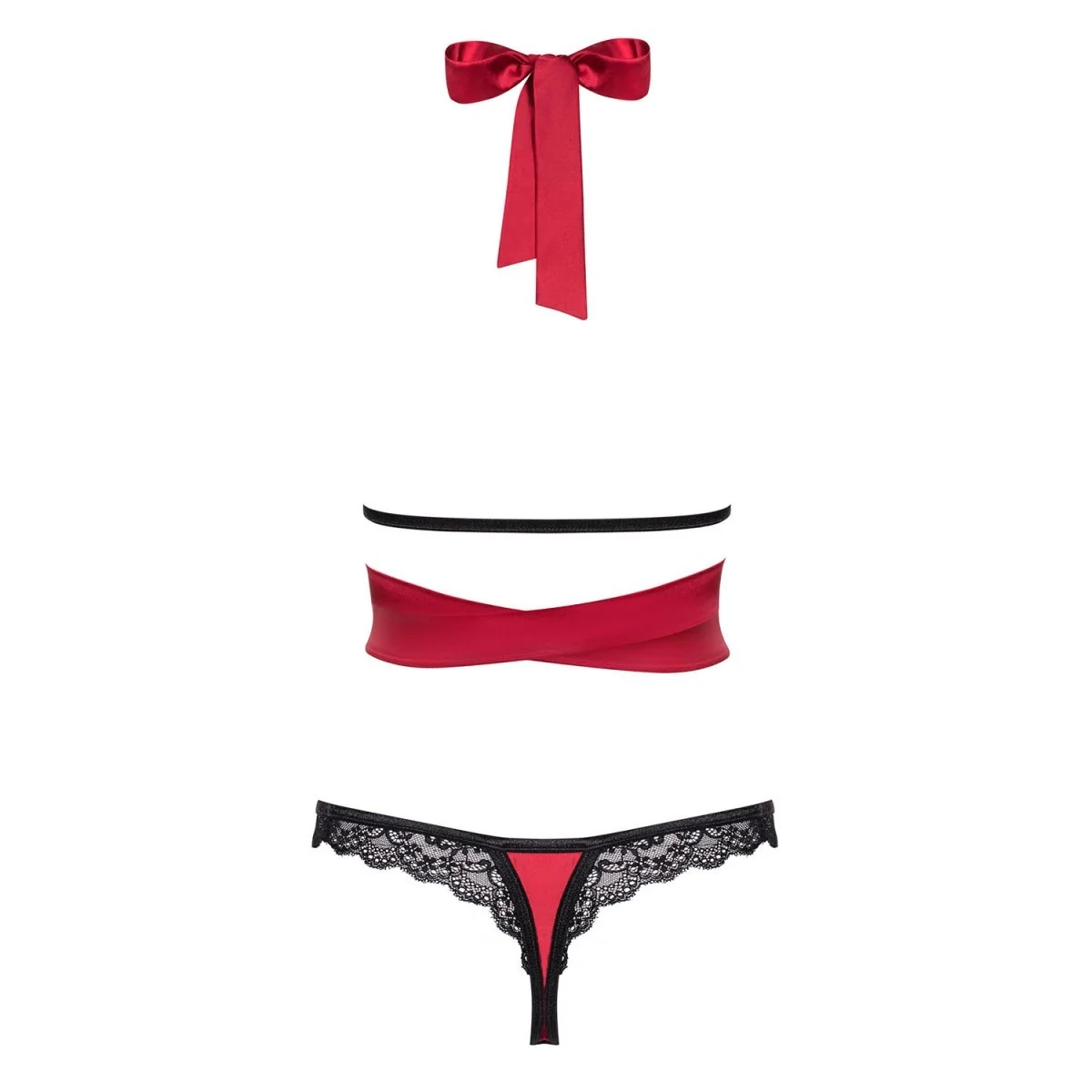 Sensuelia Top & Tanga rot von Obsessive kaufen | Fesselliebe