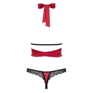 Sensuelia Top & Tanga Rot von Obsessive