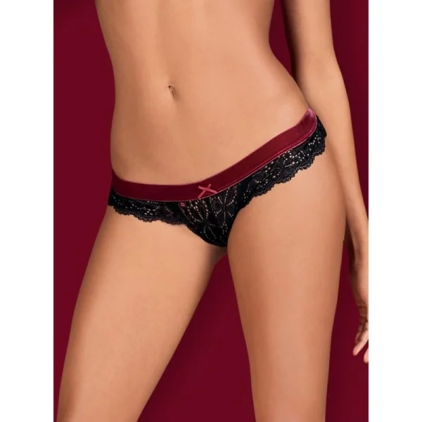 Rossita Tanga schwarz von Obsessive kaufen | Fesselliebe
