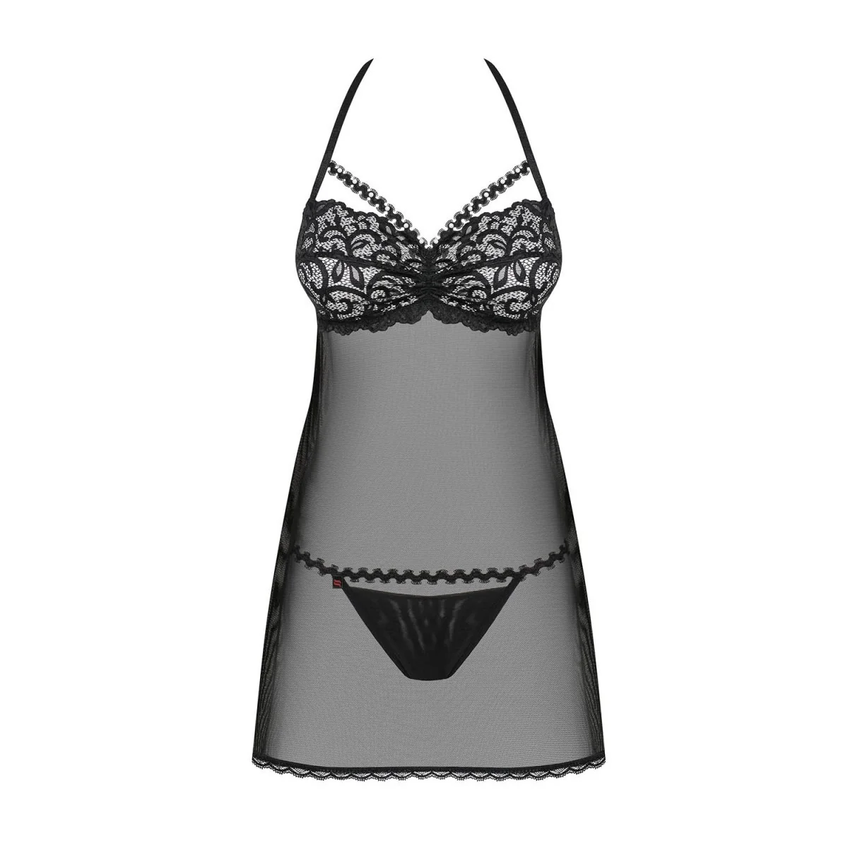 Joylace Babydoll & Tanga schwarz von Obsessive kaufen | Fesselliebe