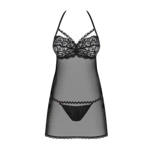 Joylace Babydoll & Tanga Schwarz von Obsessive