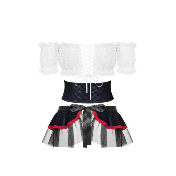 Slaviana Kostüm schwarz-weiß von Obsessive kaufen | Fesselliebe