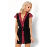 Kumiko Kleiding Gown Schwarz-Lila von Livco Corsetti Fashion | Fesselliebe.de