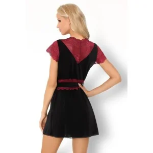 Kumiko Kleiding Gown Schwarz-Lila von Livco Corsetti Fashion