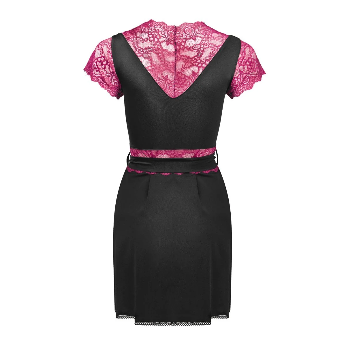 Kumiko Kleiding Gown schwarz-lila von LivCo Corsetti Fashion kaufen | Fesselliebe