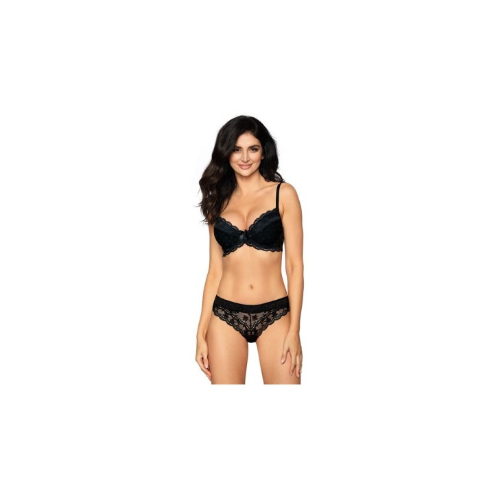 Lagerta Push-Up BH Schwarz von Róza | Fesselliebe.de