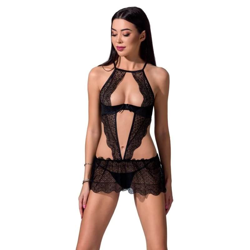 Yona Chemise schwarz von Passion-Exklusiv kaufen | Fesselliebe