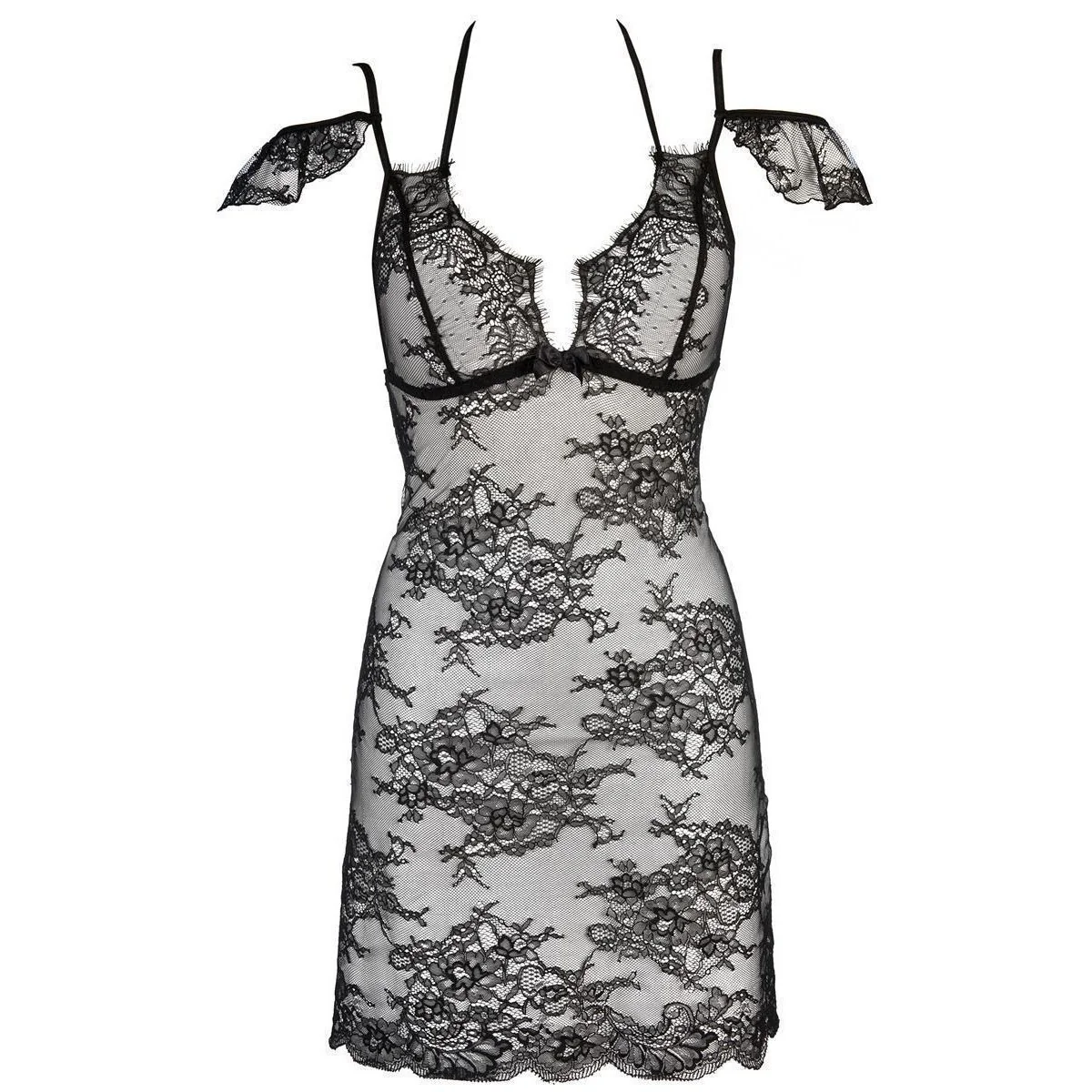 Babydoll & String schwarz V-9509 von Axami kaufen | Fesselliebe