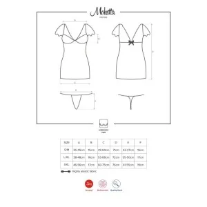 Moketta Chemise & Tanga Lila von Obsessive