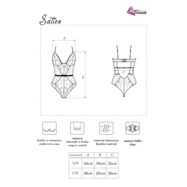 Satien Body schwarz von LivCo Corsetti Fashion kaufen | Fesselliebe