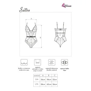 Satien Body Schwarz von Livco Corsetti Fashion