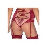 Mehendi Strumpfgürtel Rotwein von Róza | Fesselliebe.de