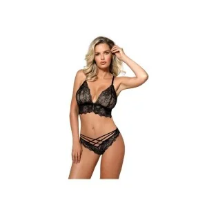 Zuza Halb-Korsett Schwarz von Róza