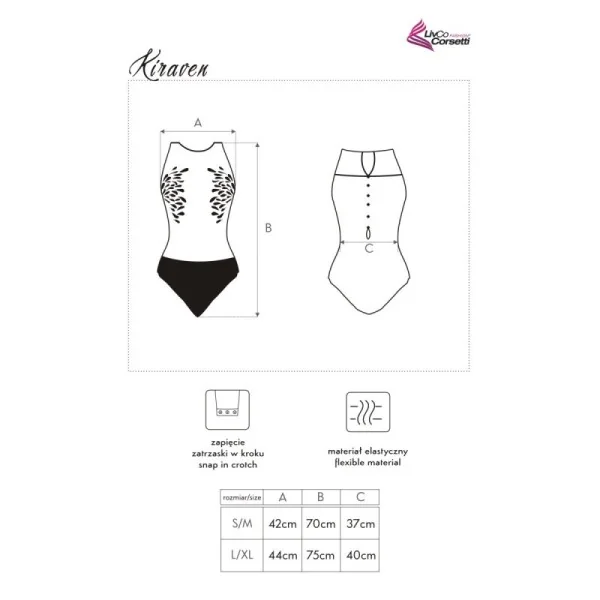 Kiraven Body schwarz von LivCo Corsetti Fashion kaufen | Fesselliebe