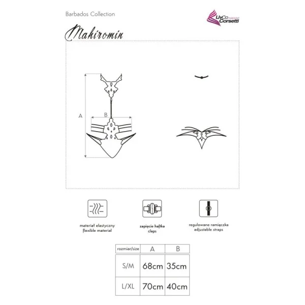 Mahiromin Body schwarz von LivCo Corsetti Fashion kaufen | Fesselliebe