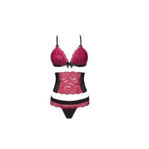 Nerysa 3er Set Schwarz-Lila von Livco Corsetti Fashion
