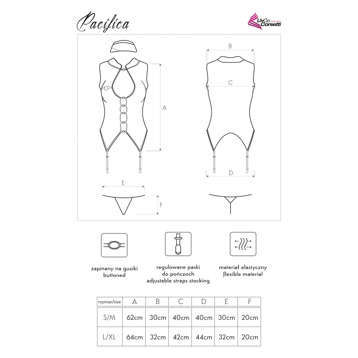 Pacifica Kostüm blau von LivCo Corsetti Fashion kaufen | Fesselliebe