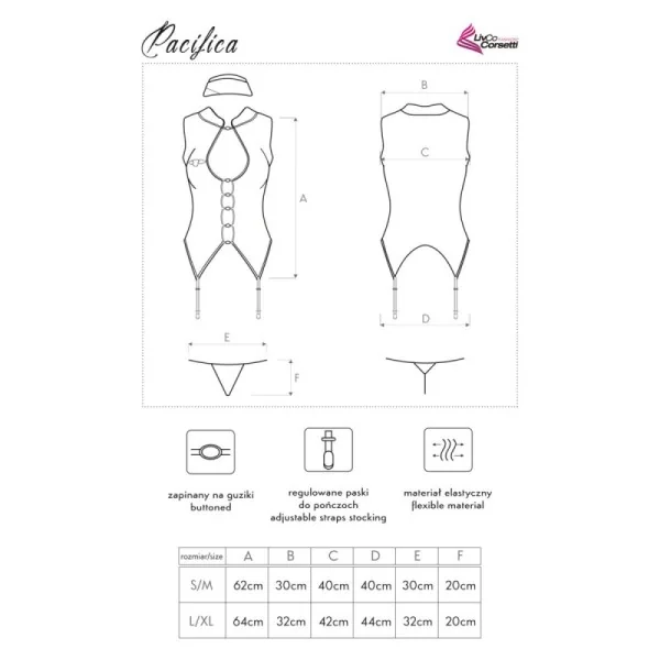 Pacifica Kostüm Blau von Livco Corsetti Fashion | Fesselliebe.de