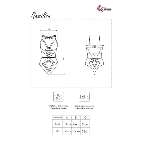 Namillen Body schwarz von LivCo Corsetti Fashion kaufen | Fesselliebe