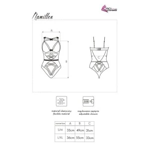 Namillen Body Schwarz von Livco Corsetti Fashion